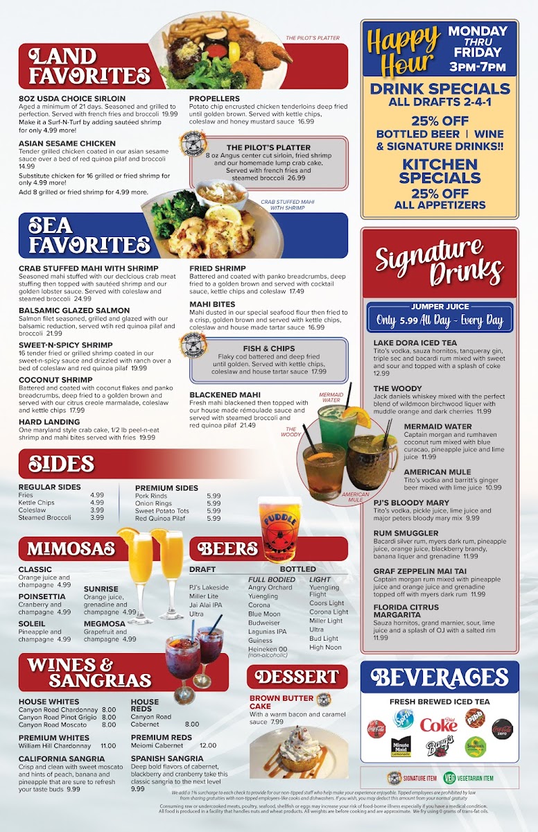 Puddle Jumpers Lakeside Grill & Bar Menu-1