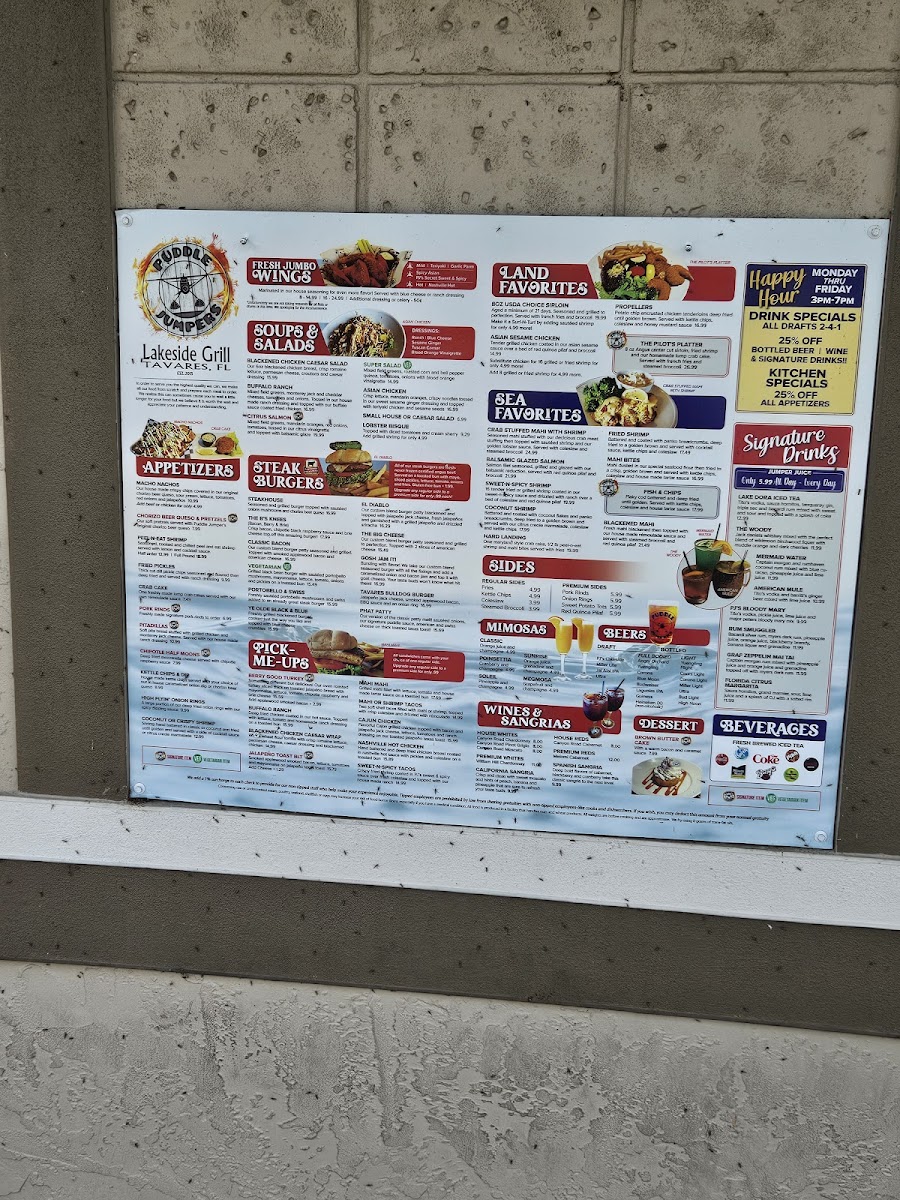 Puddle Jumpers Lakeside Grill & Bar Menu-10