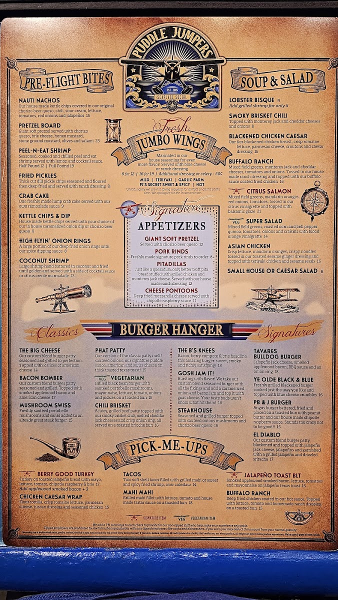 Puddle Jumpers Lakeside Grill & Bar Menu-5