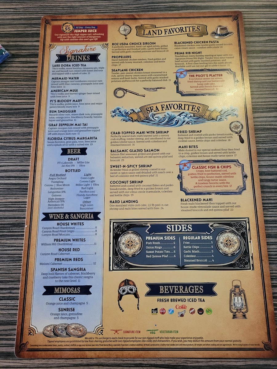Puddle Jumpers Lakeside Grill & Bar Menu-9